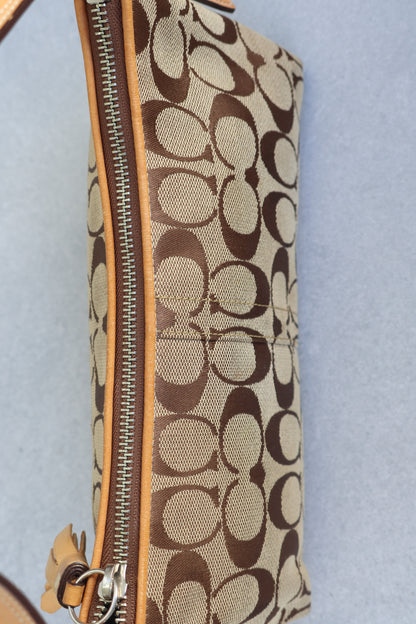 Coach Signature Brown Shoulder Bag