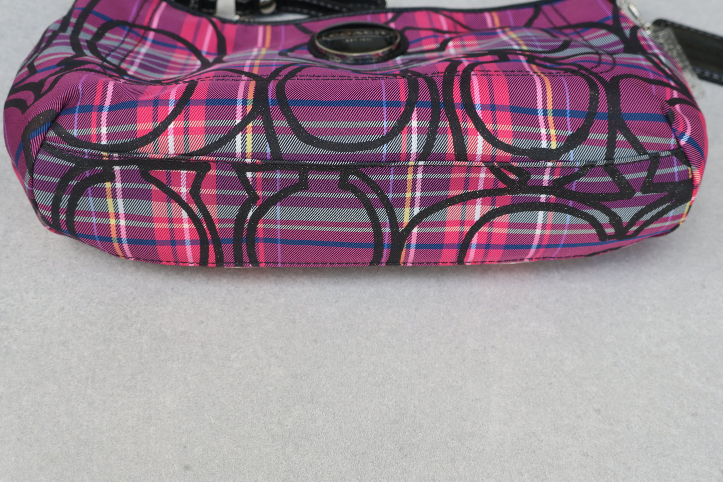 Coach Poppy Tartan Shoulder Bag