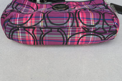 Coach Poppy Tartan Shoulder Bag