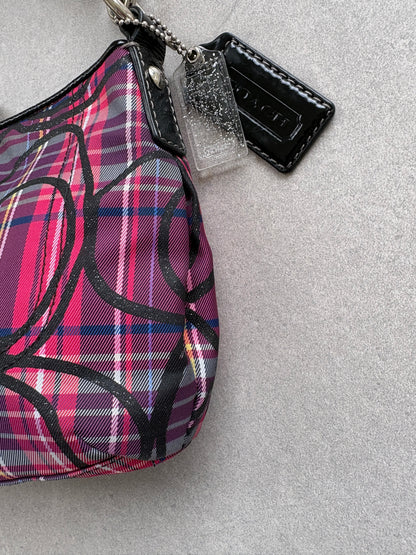 Coach Poppy Tartan Shoulder Bag