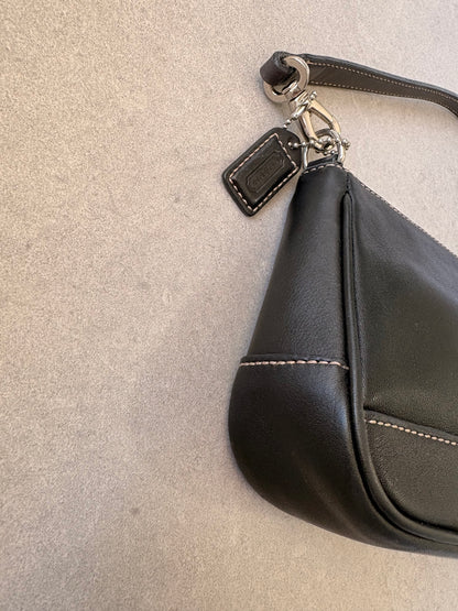 Coach Black Leather Demi Shoulder Bag
