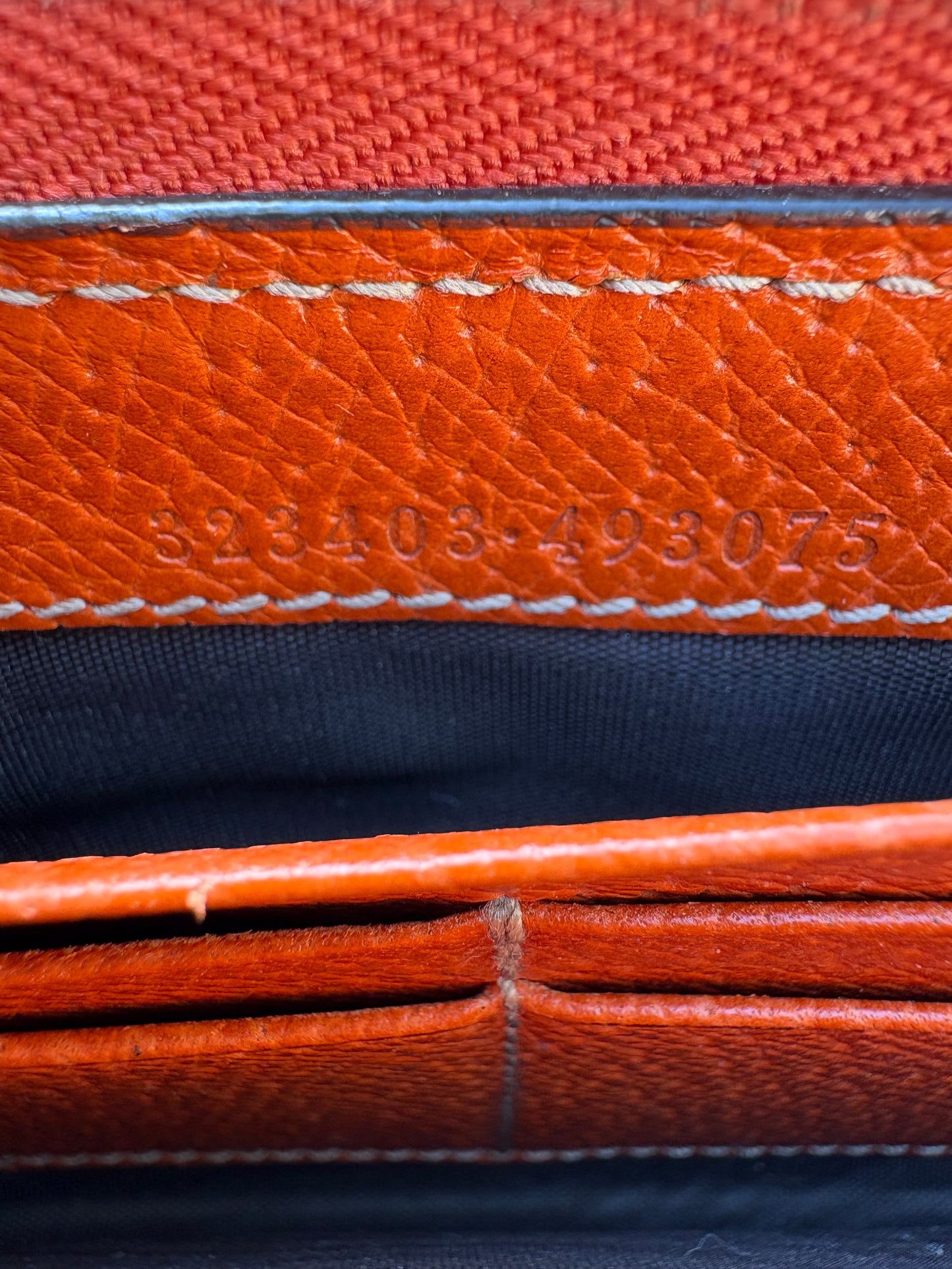 Gucci Biege and Orange Wallet