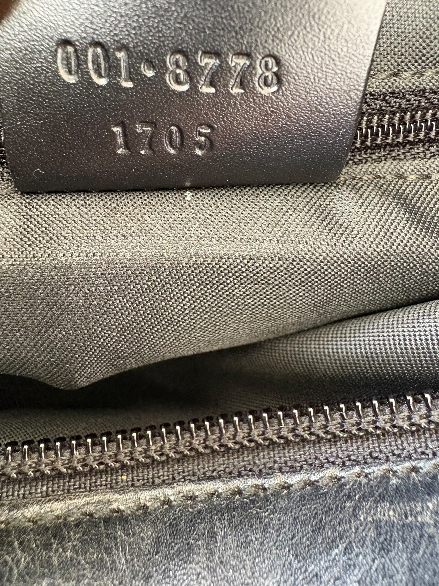 Gucci Black Canvas Shoulder Bag