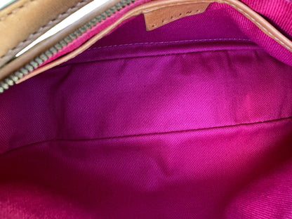Celine Pink Suede Shoulder Bag