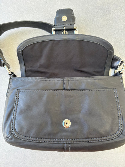 Coach Soho Black Leather Shoulder Bag