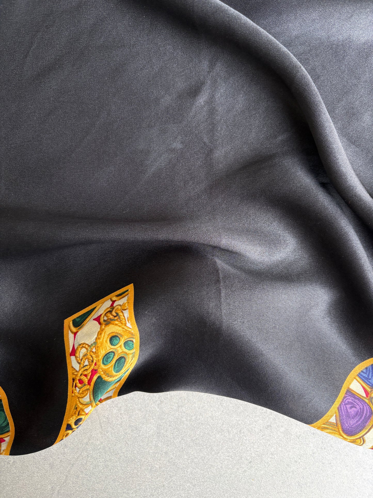 Chanel Silk Scarf with CC Logo