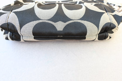 Coach Soho Black and Grey Monogram