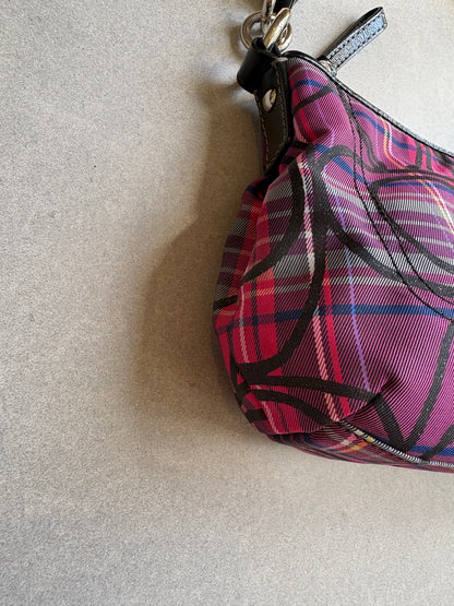 Coach Poppy Tartan Shoulder Bag