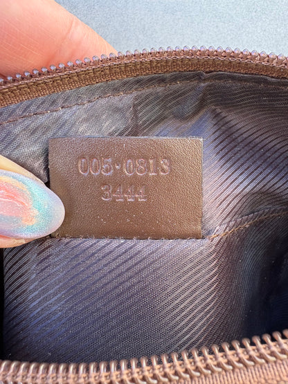 Gucci Brown GG Canvas and Leather Shoulder Bag