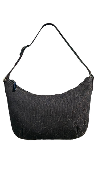 Gucci Brown GG Canvas and Leather Pochette