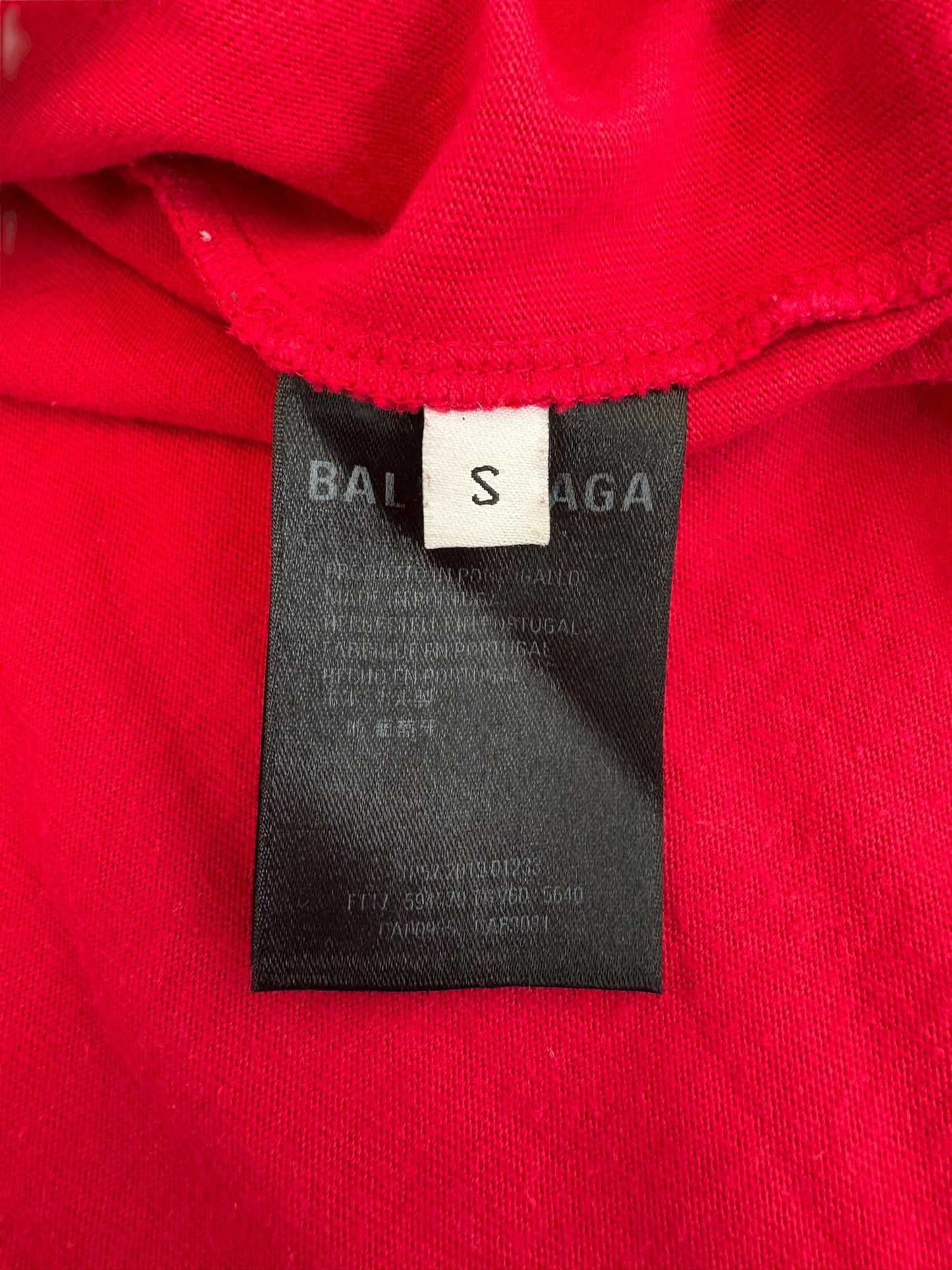 Balenciaga Red Oversized Tee