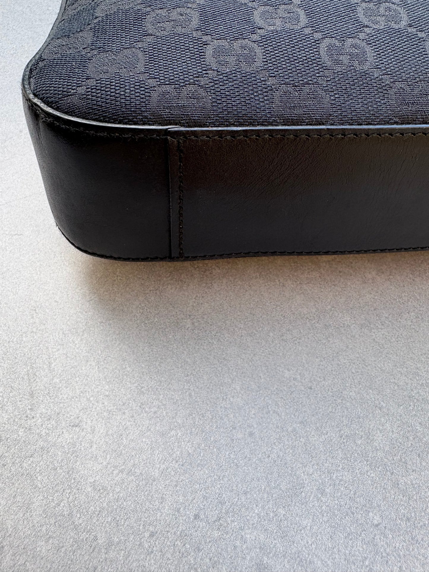 Gucci Black Monogram Handbag