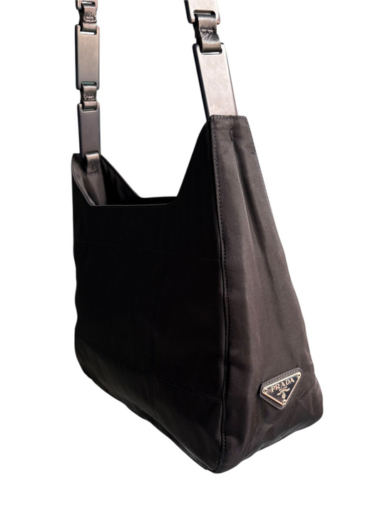 Prada Black Nylon Shoulder Bag