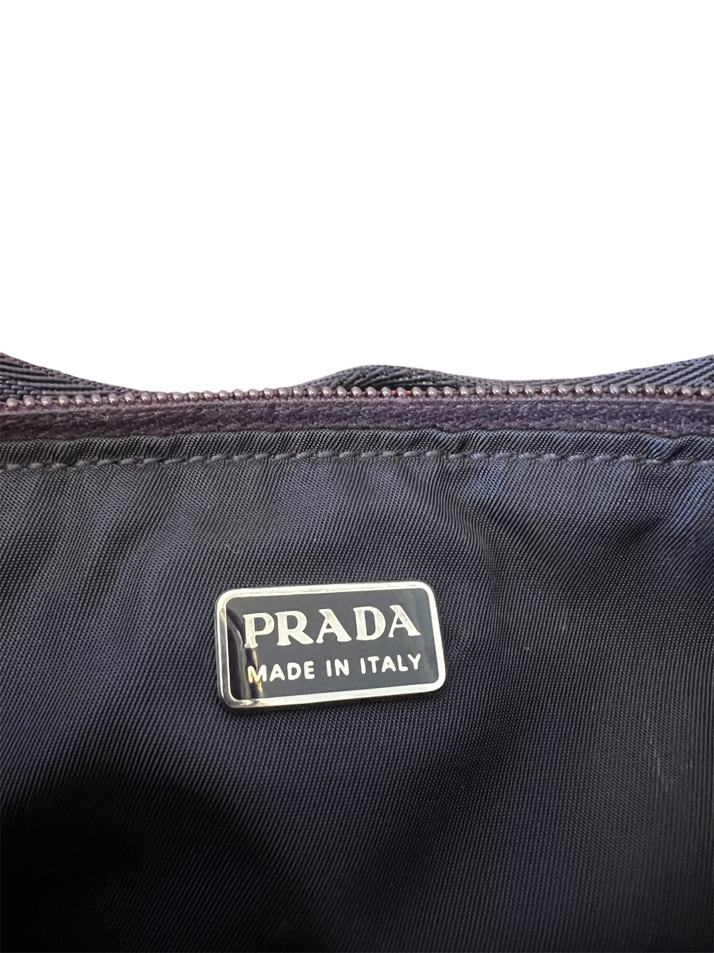 Prada Nylon Tessuto Accessory Pouch Dark Purple