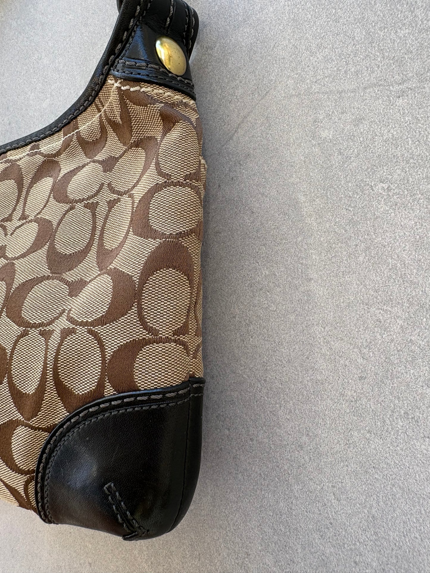 Coach Bleeker Bag in Brown Monogram Signature Print