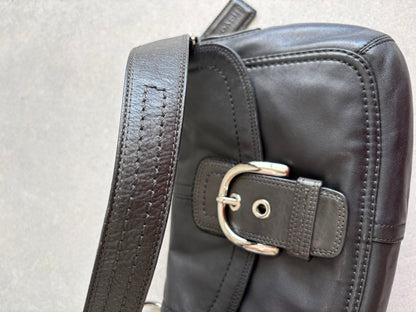 Coach Soho Black Leather Shoulder Bag