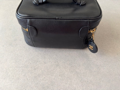 Chanel Black CC Quilted Vanity Bag