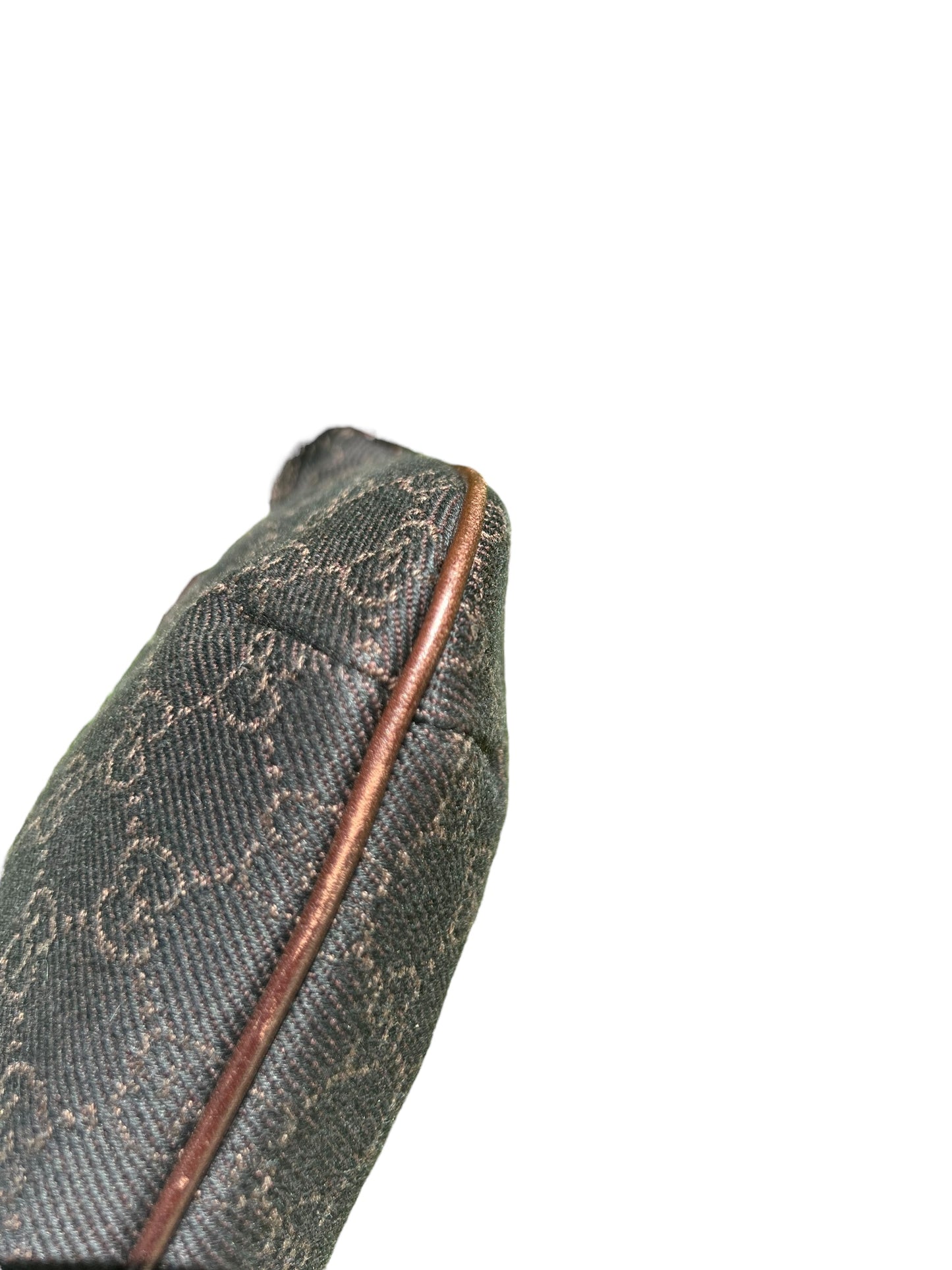 Gucci Brown GG Canvas and Leather Pochette