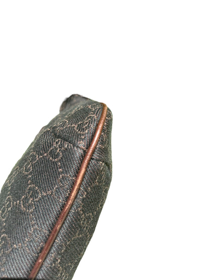 Gucci Brown GG Canvas and Leather Pochette