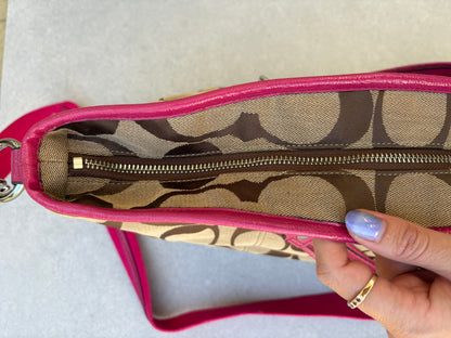 Coach Brown and Pink Tote Bag