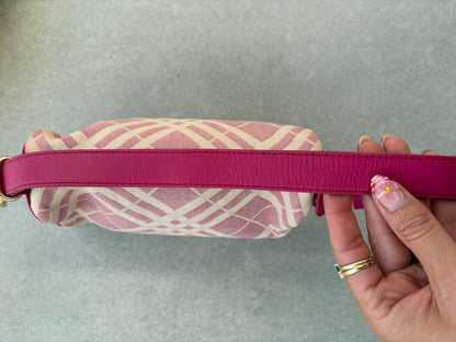 Burberry Pink Nova Check Mini Shoulder Bag