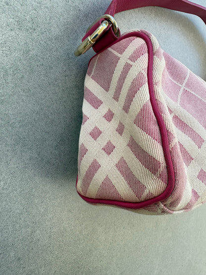 Burberry Pink Nova Check Mini Shoulder Bag