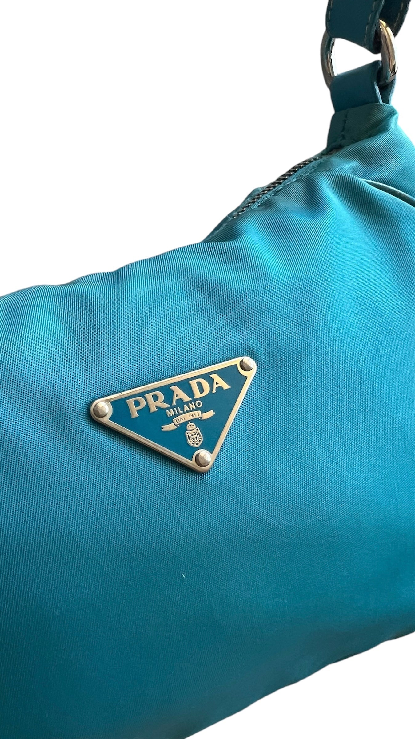 Prada Accessory Pouch Nylon Light Blue