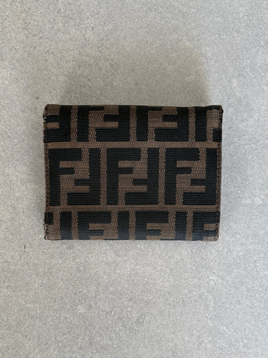 Fendi Zucca Canvas and Leather Wallet