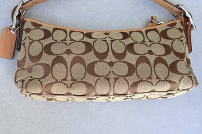 Coach Signature Brown Shoulder Bag