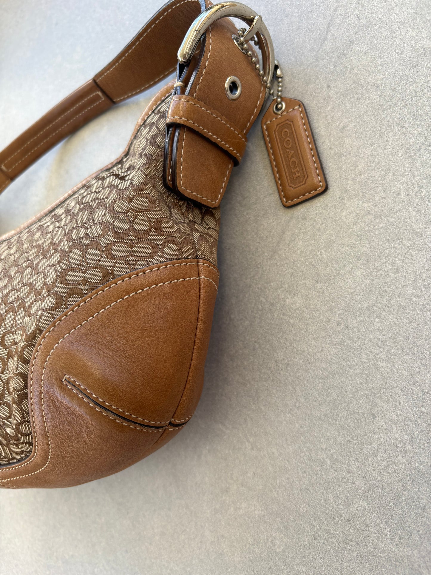 Coach Soho Monogram Bag Brown with Dustbag