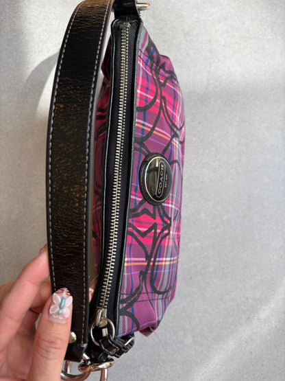 Coach Poppy Tartan Shoulder Bag