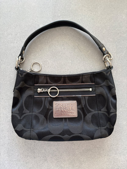 Coach Poppy Black Poppy Two-Way Handbag