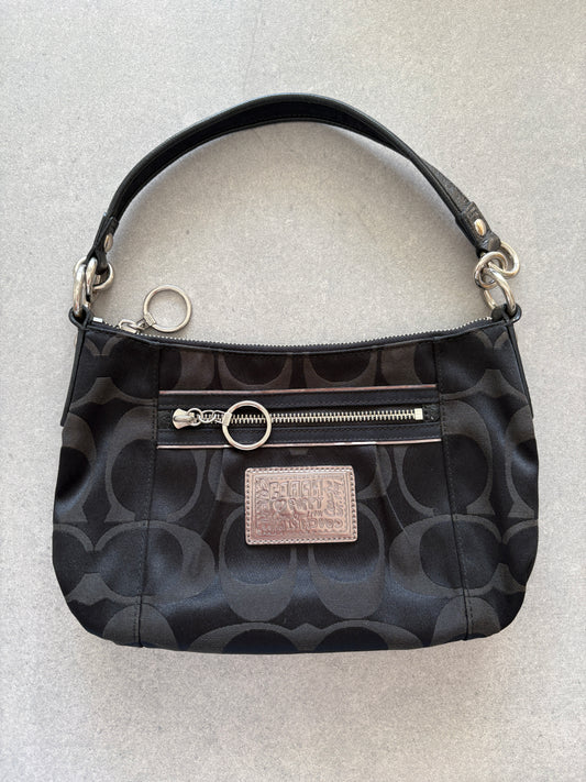 Coach Poppy Black Poppy Two-Way Handbag