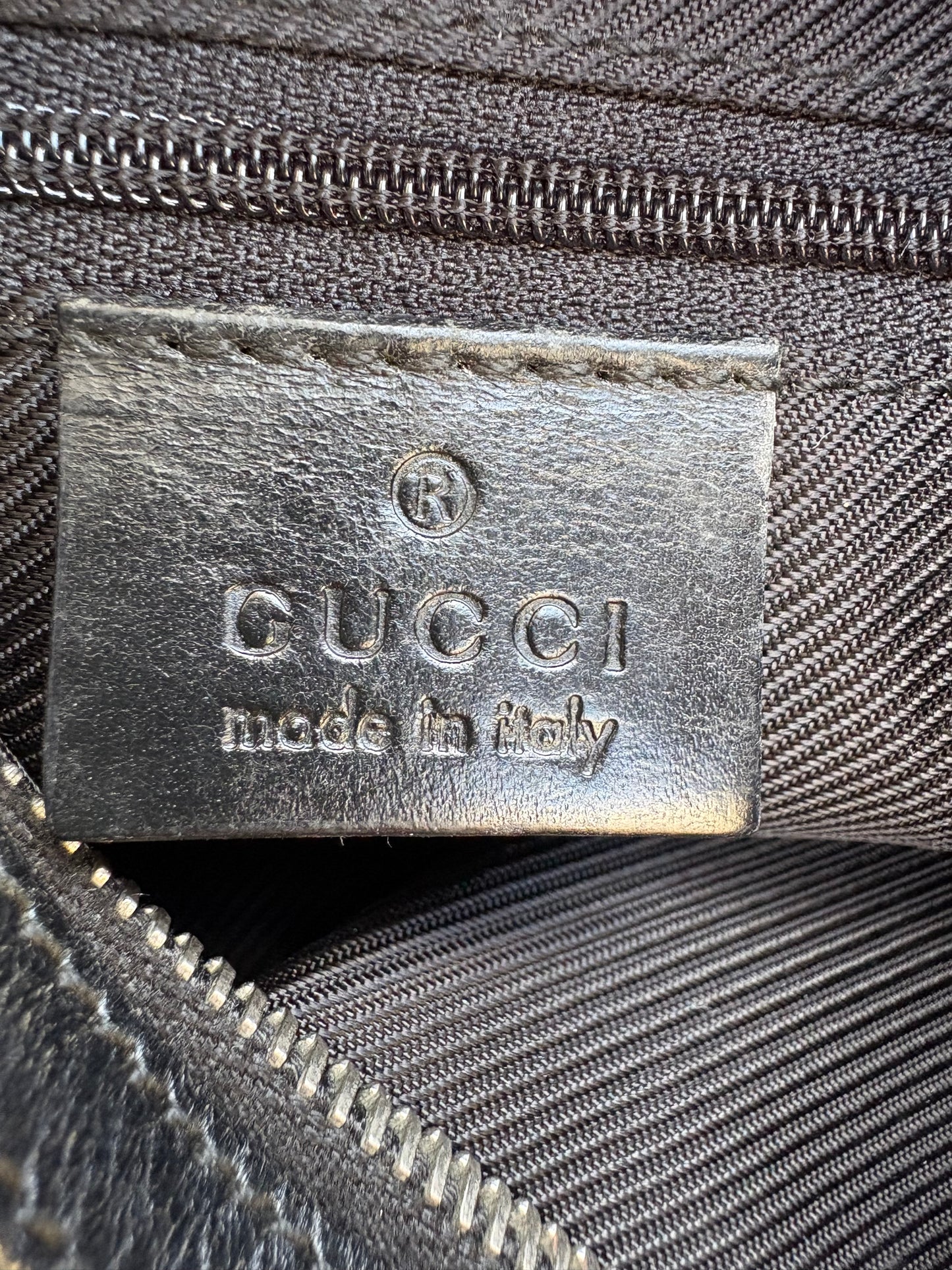 Gucci Black Monogram Handbag