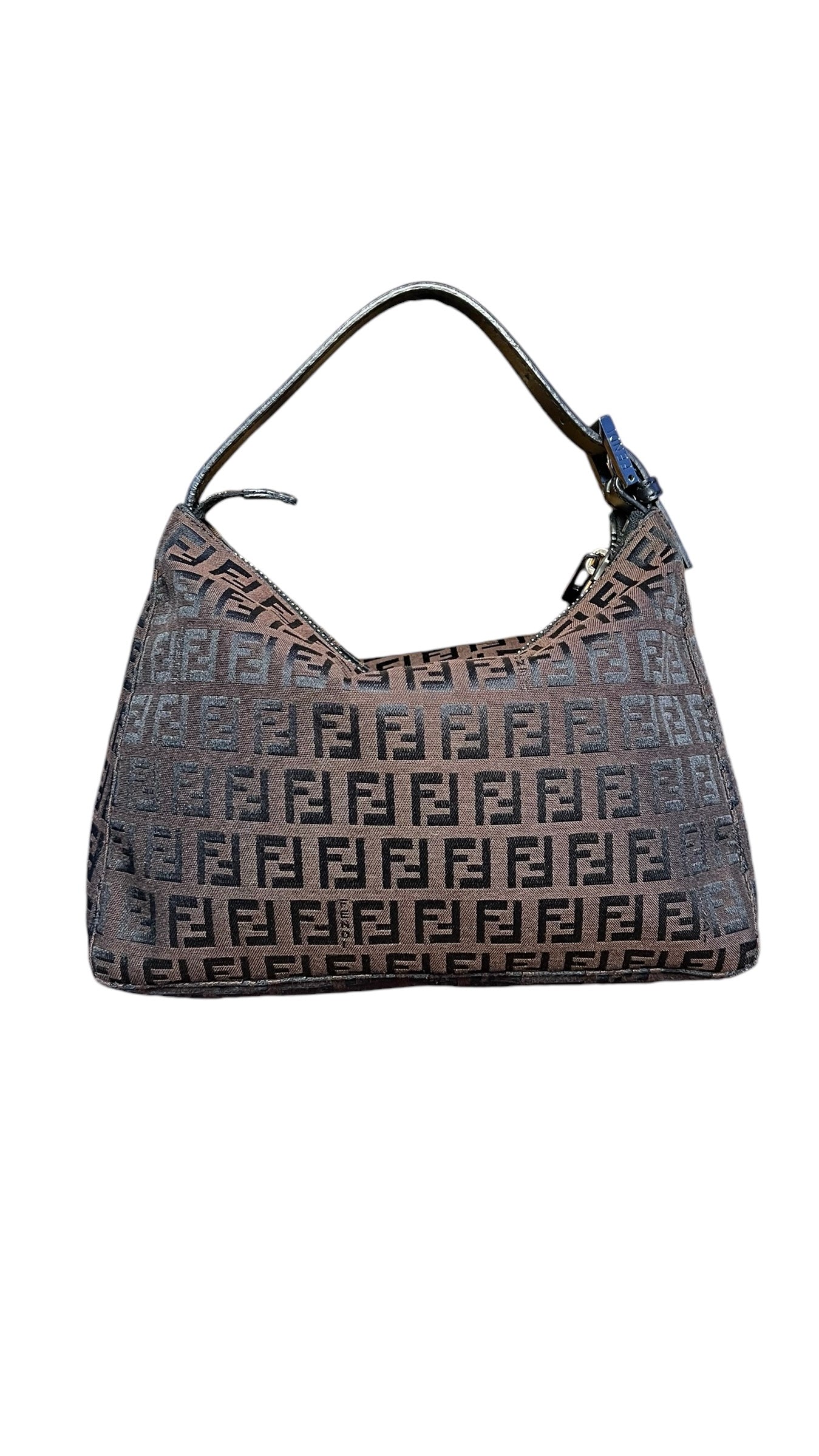 Fendi Brown Zucchino Top Handle Bag