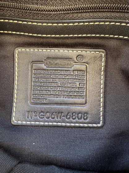 Coach Soho Black and Grey Monogram Shoulder Bag