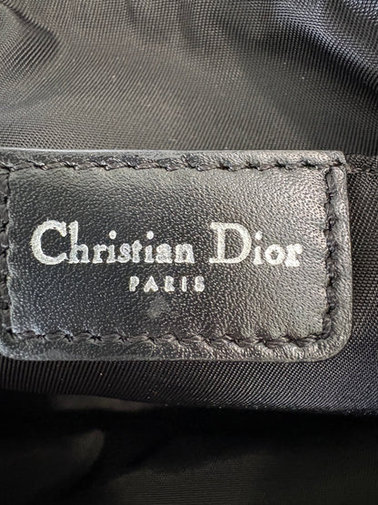 Christian Dior 2000s Black Trotter Monogram Shoulder Bag