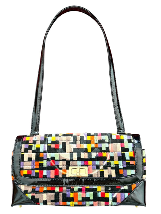 Chanel Shoulder Bag No. 6 Flap Velvet Multicolor Black
