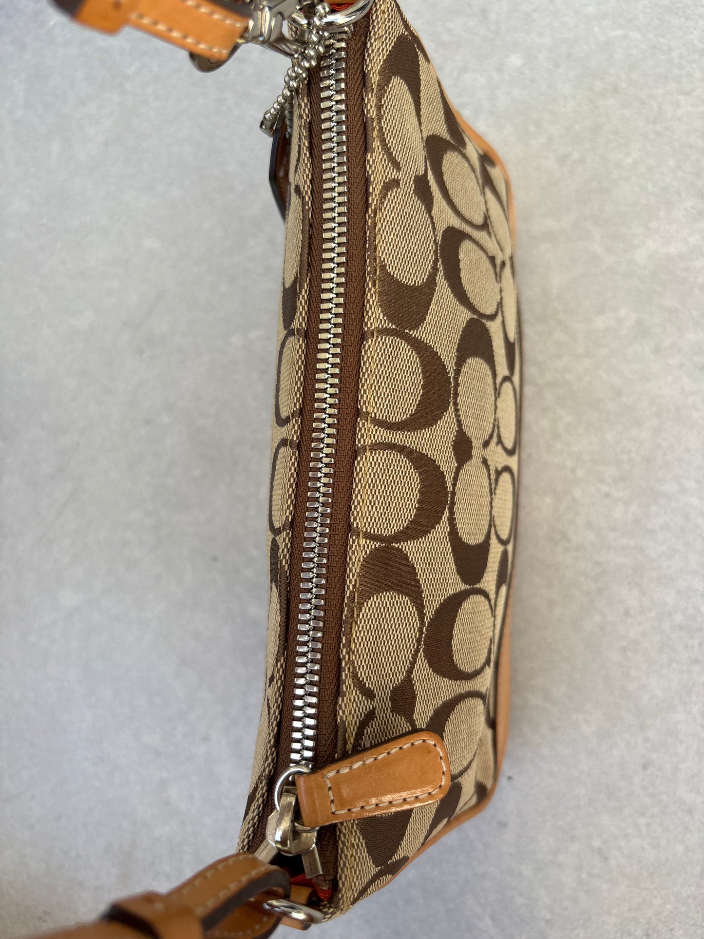 Coach Signature Demi Tan Shoulder Bag