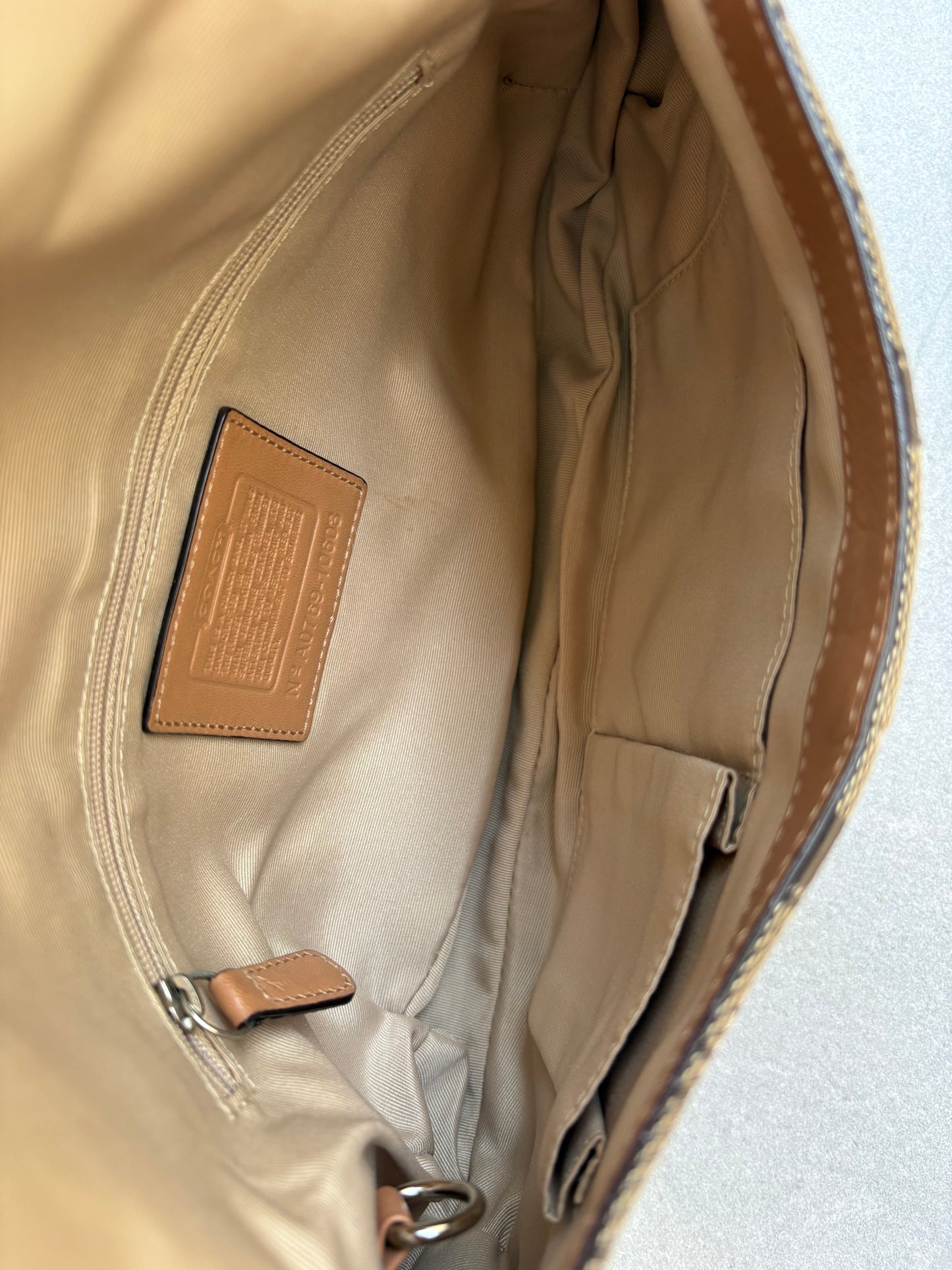 Coach Soho Brown Monogram Shoulder Bag