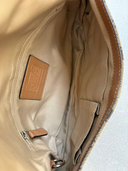 Coach Soho Brown Monogram Shoulder Bag