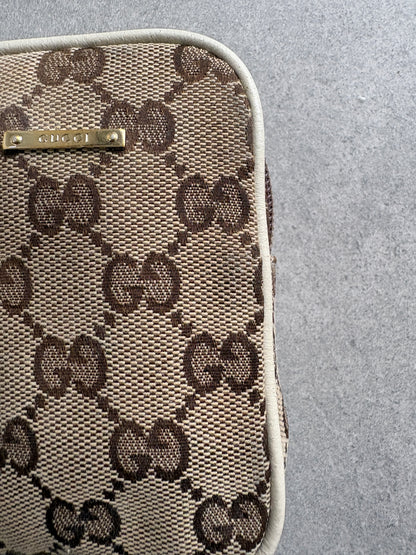 Gucci Biege and White Pouch