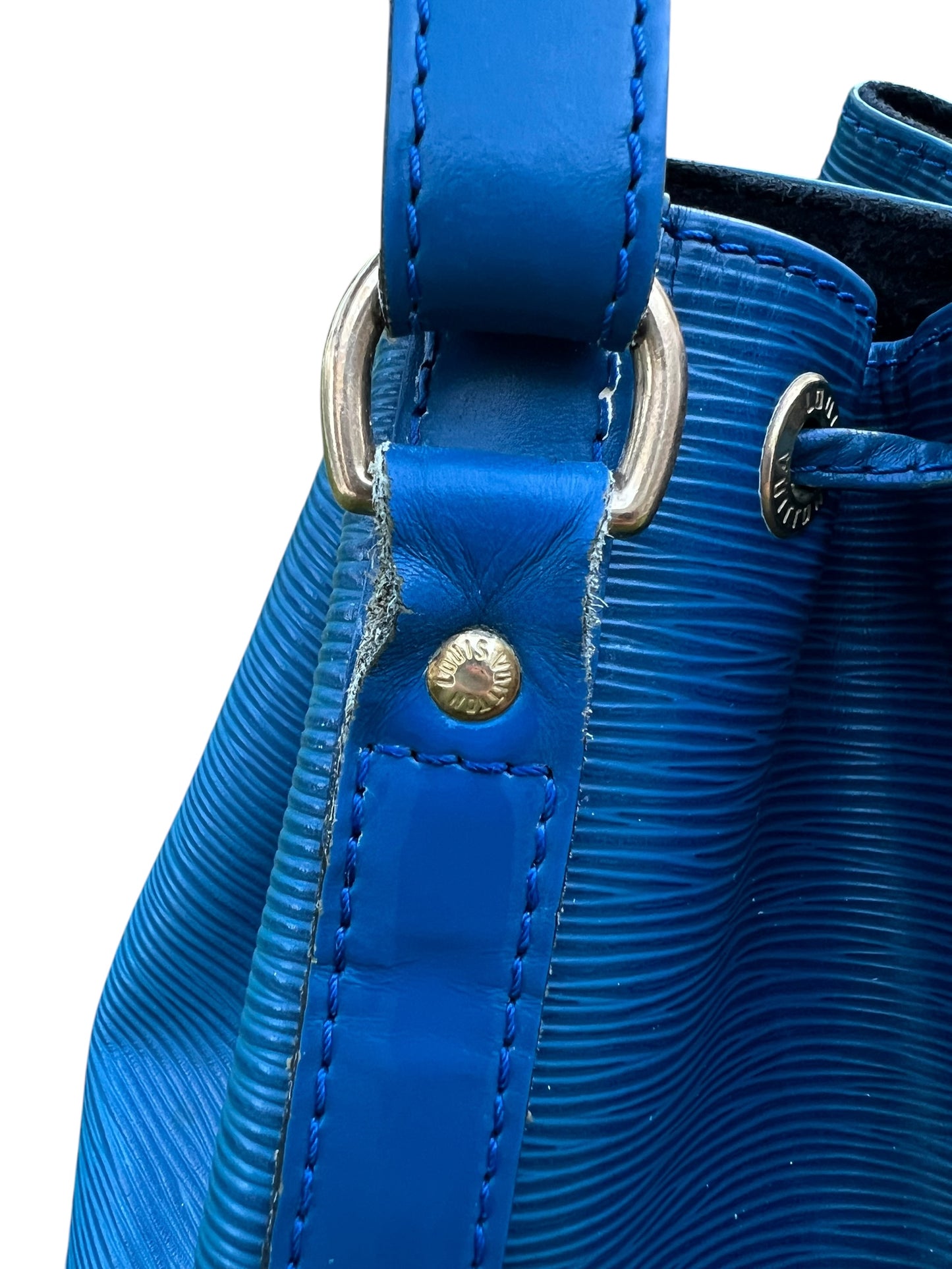 Louis Vuitton Blue Epi Leather Noé Shoulder Bag