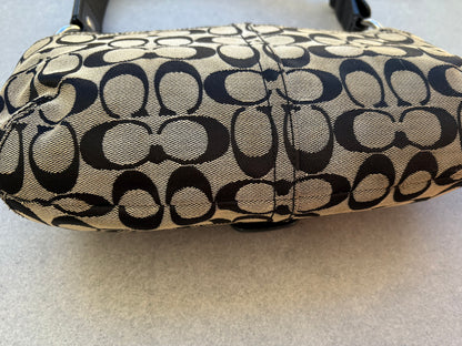 Coach Soho Black and Grey Monogram