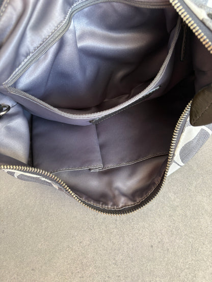 Coach Grey Monogram Shoulder Bag