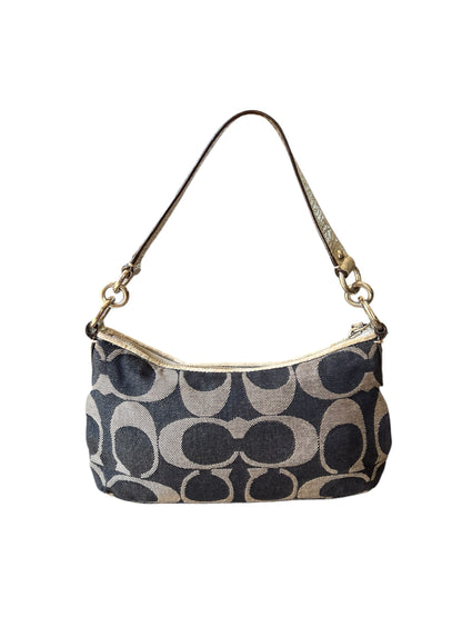 Coach Denim Monogram Shoulder Bag