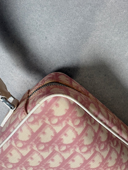 Christian Dior 2000s Pink Trotter Monogram Shoulder Bag