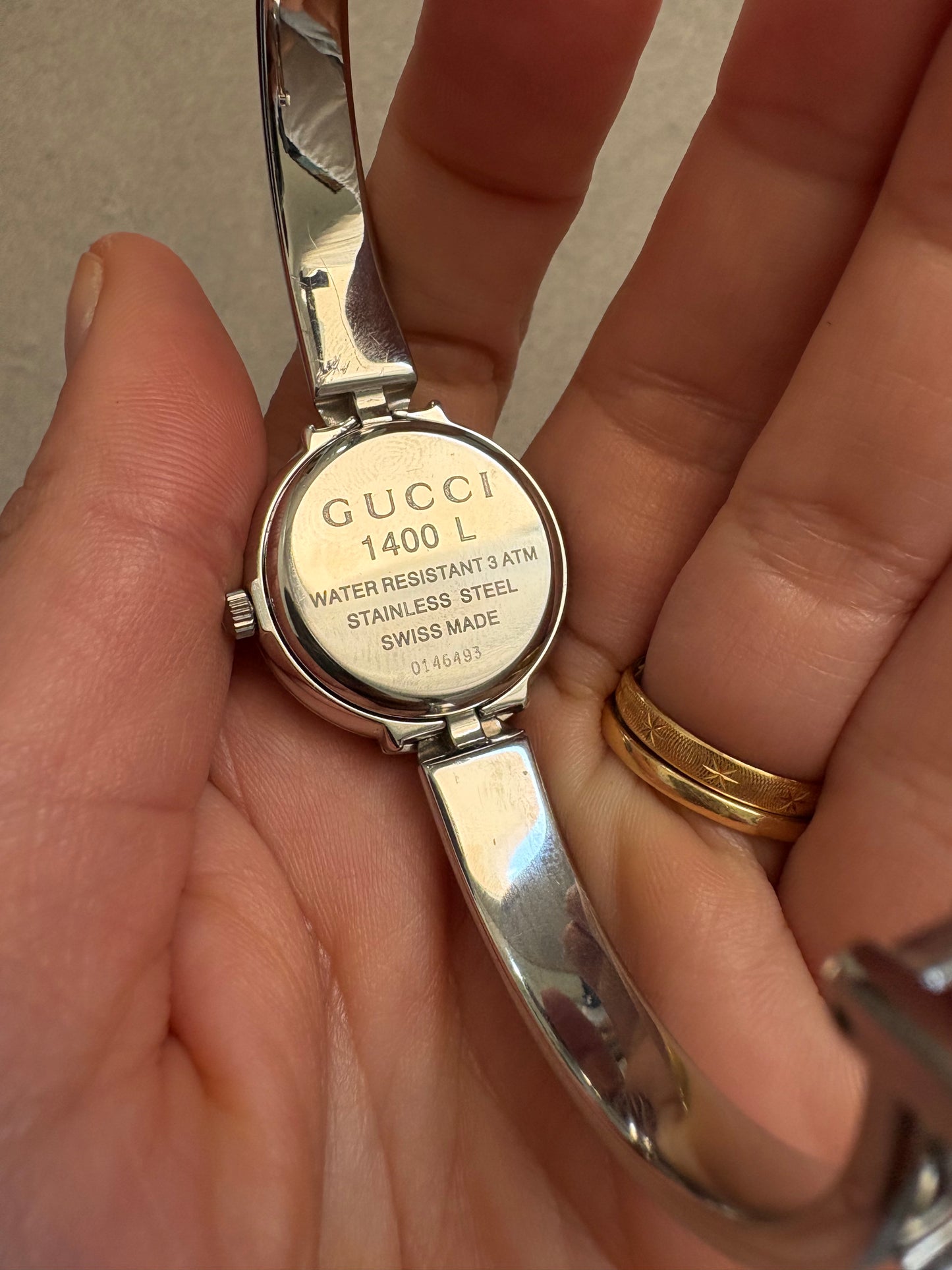 Gucci Stainless Steel Women Wrist Watch White Dial