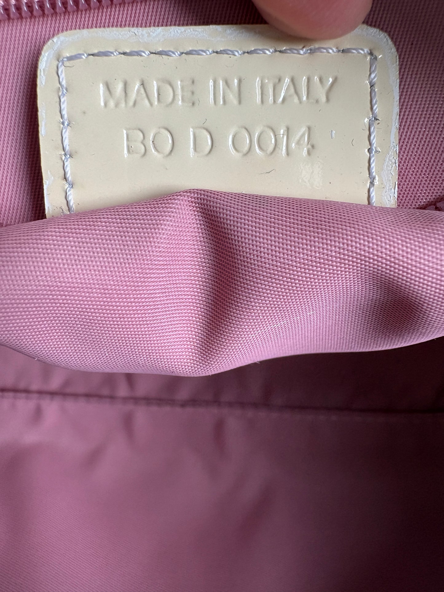 Christian Dior 2000s Pink Trotter Monogram Shoulder Bag