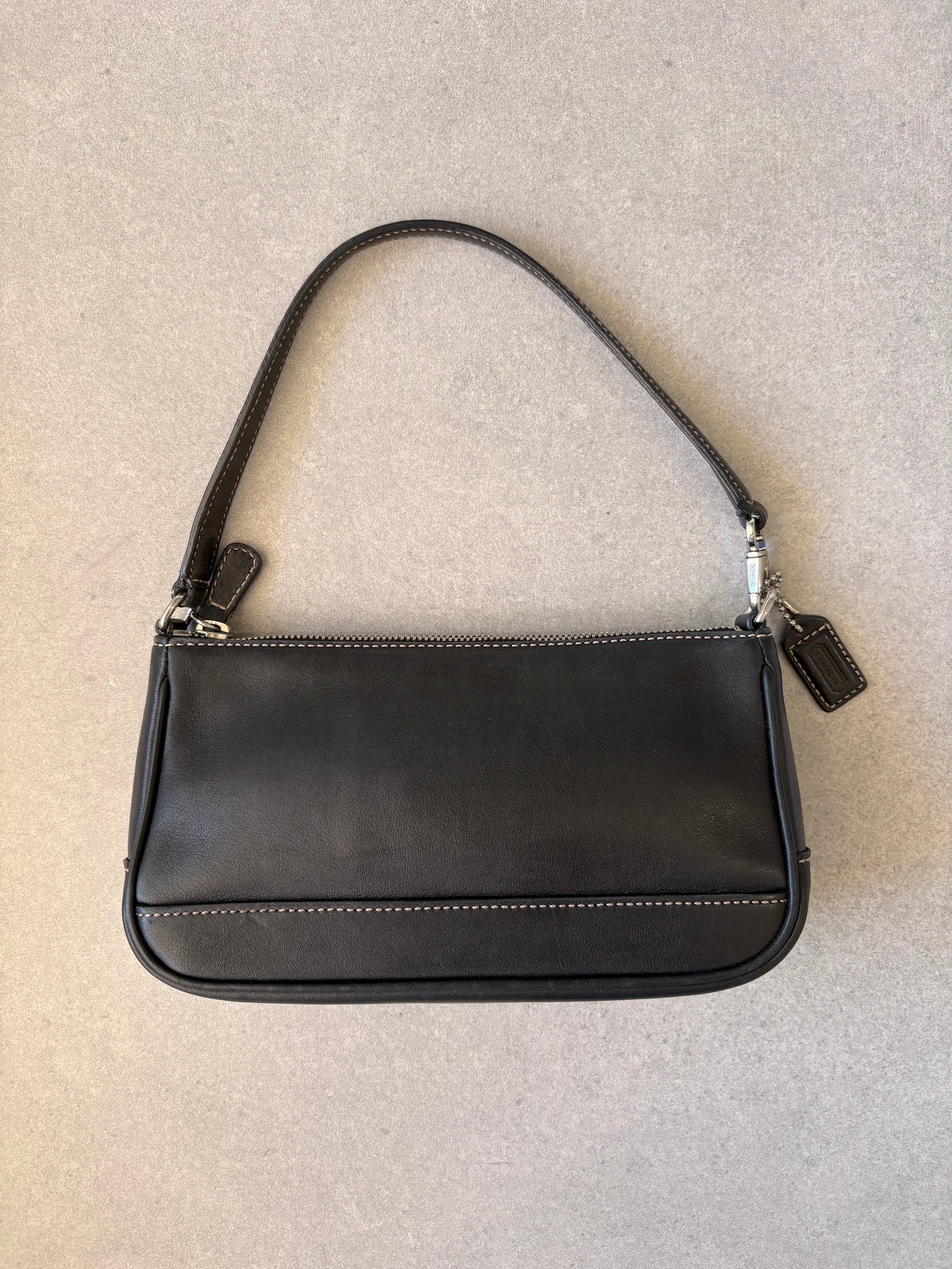 Coach Black Leather Demi Shoulder Bag